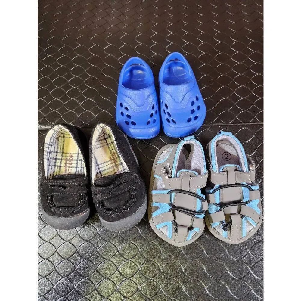 Set of 3 Size 2 and 3 Toddler Shoes #A92